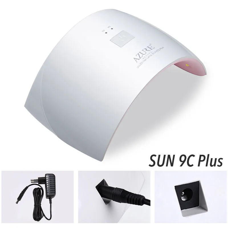 Лазурная красота 36 Вт Сушилка для ногтей гель лак SUN 9C PLUS с 18 светодиодами сушилка