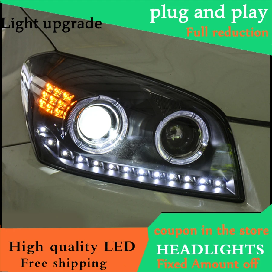 Автомобильный Стайлинг чехол для Toyota RAV4 2009-2013 фары светодиодные DRL линзы HID