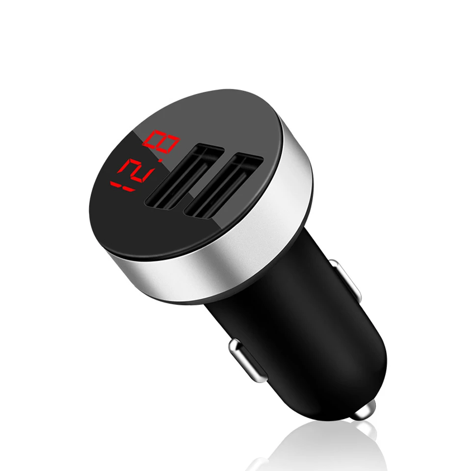 Tendway автомобильное usb-устройство для зарядки телефона цифровой светодиодный дисплей напряжения/тока держатель мобильного телефона портативный 3.1A Авто планшет USB Автомобильное зарядное устройство