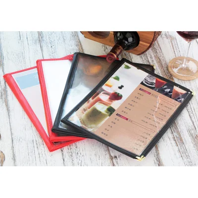 5/ПАК Ресторан рецепт меню покрывает ПВХ листы для защиты бумаги 12 вид (32 2*21 7 см)|book