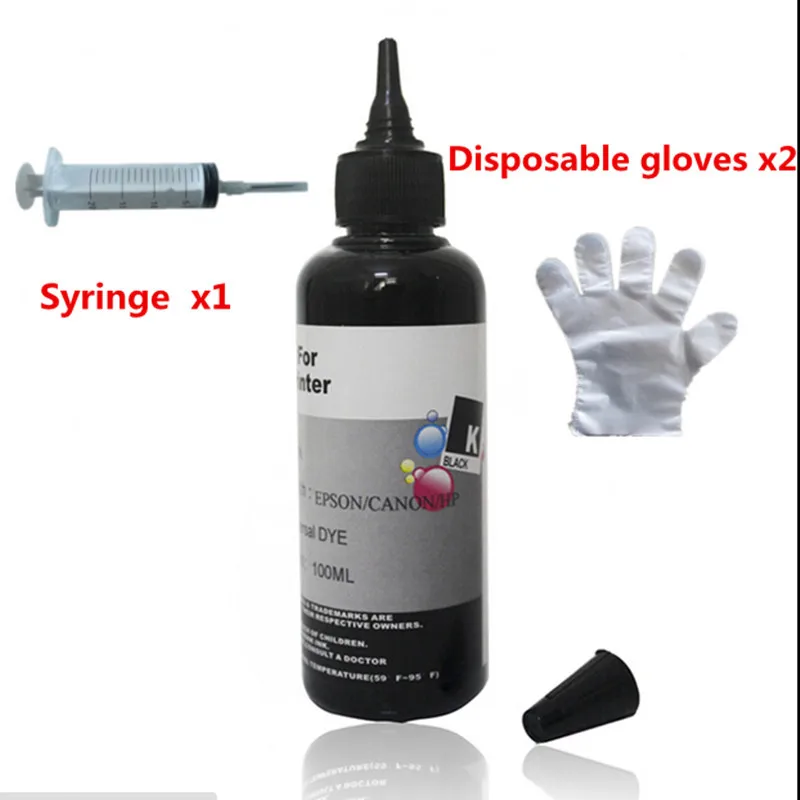 Струйный картридж Hisaint с черными чернилами 1 шт. 100 мл дешевый набор для заправки HP