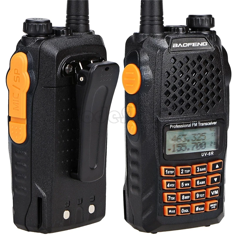 2 шт. BaoFeng UV 6R рация двухстороннее радио Pofung UV6R 5 Вт 128CH UHF/VHF двухдиапазонный