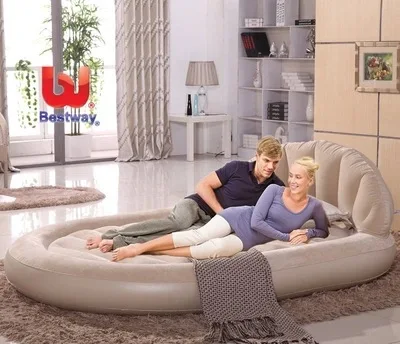 Bestway складной надувной матрас Толстая двойная надувная кровать наружная надувная подушка 67397 с насосом