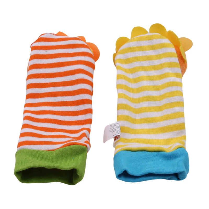 2 шт./пара повязка на запястье погремушки носочки кольцо колокольчик красочные