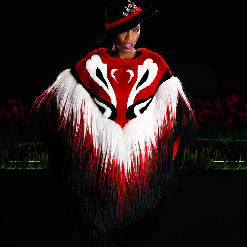 LVCHI 2019 модные лидер продаж Модные норковые пальто из натуральной кожи теплое