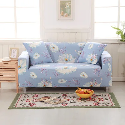 Sofa Cover 2 WLIARLEO напечатанный все включено чехол для дивана Эластичный диван Чехлы пасторальной формы диван Slipcover угловой розовый copridivano - Цвет: Sofa Cover 2