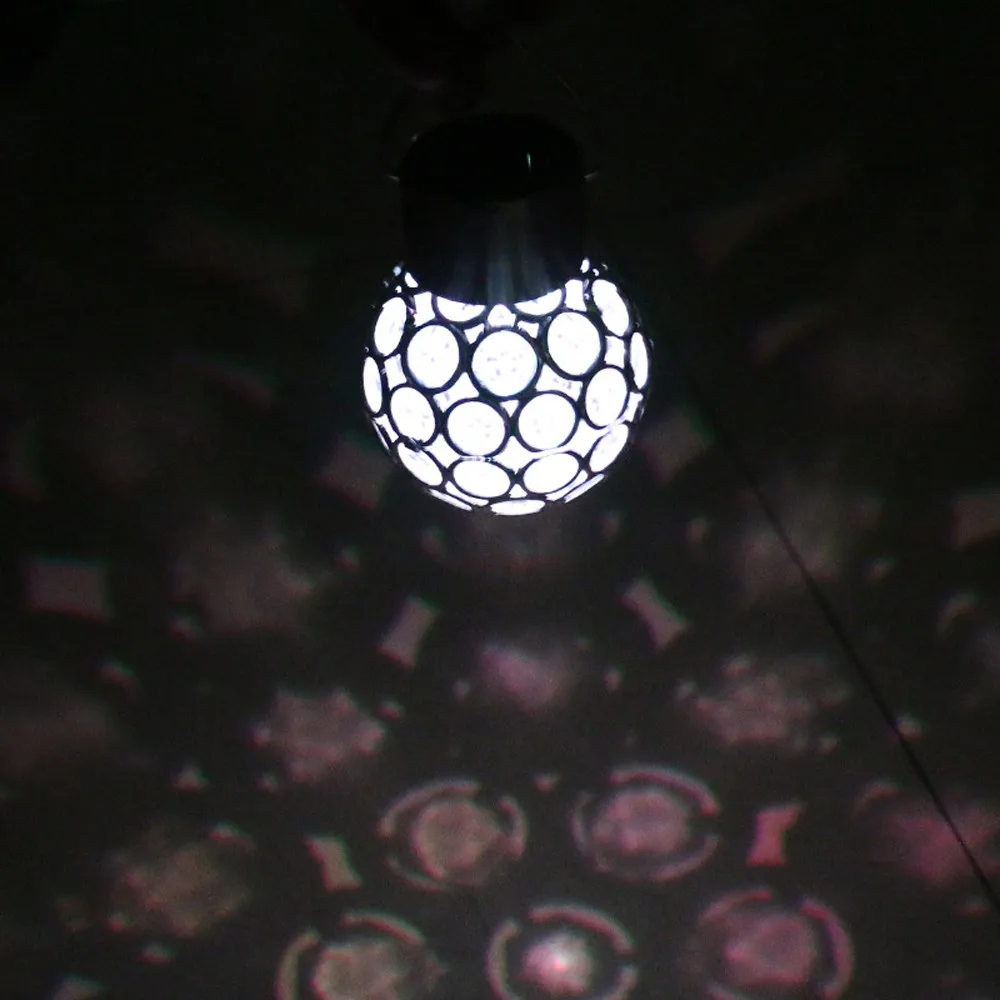 Светодиодный подвесной солнечный светильник с кристаллами водонепроницаемый 7