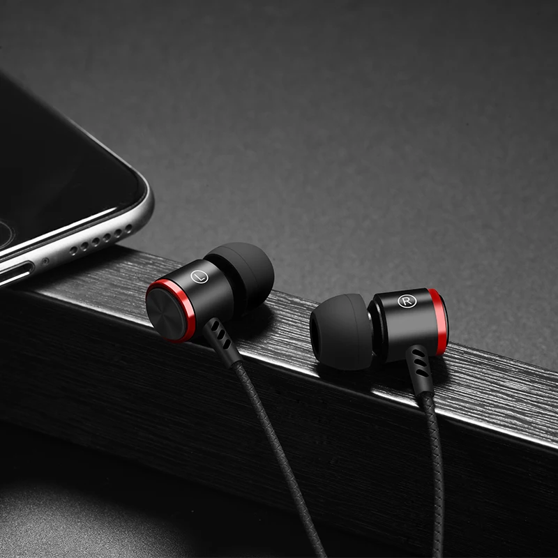 НОСО Наушники M6 Универсальные Спортивные Проводные с Микрофоном для iPhone / Android