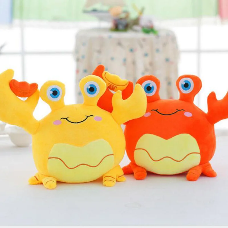 Милая фигурка-краб из слиток удачи креативная кукла-Зверюшка на присоске с