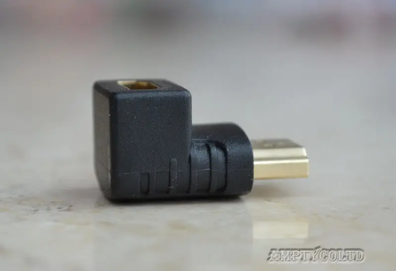 KELUSHI HDMI правый угол Порт Saver M/F адаптер-вертикальный плоский левый 90 градусов