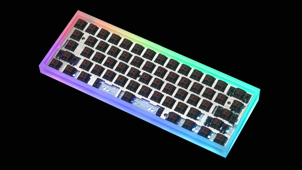 Полностью собранная клавиатура TOFU 60% с DZ60 PCB Gateron mx бесшумные переключатели с использованием вишневых стабилизаторов без колпачков