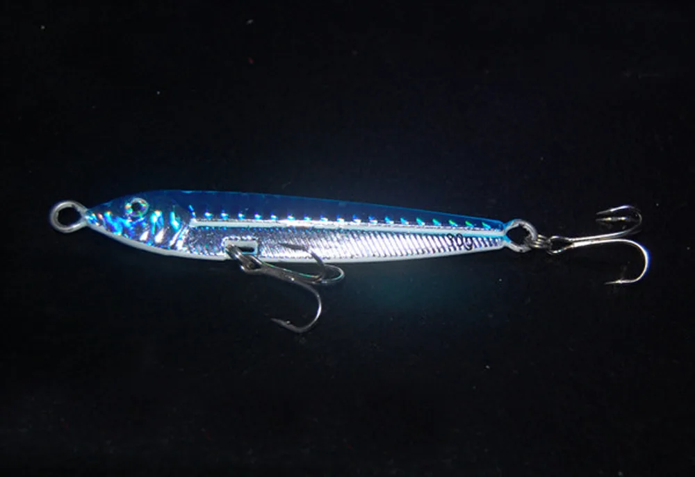 5 шт. фосфоресцирующая металлическая приманка для Глубоководной Рыбалки 20 г 30 40 80