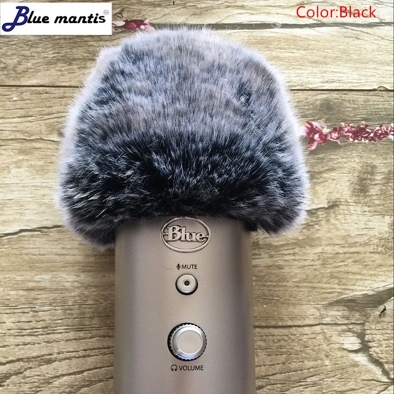 Deat cat Blue mantis Высокое качество открытый искусственный мех ветер микрофон крышка муфта щиток для ветрового стекла для синего yeti