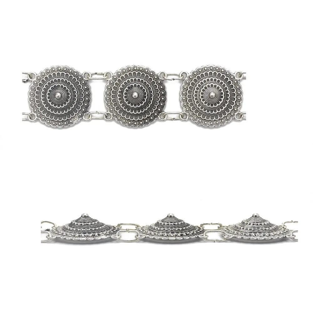 

Waist Chain New Arrival Retro Bell Flower Metal Tassel Belly Waist Chain Charm Belt Chain Beach Body Jewelry.