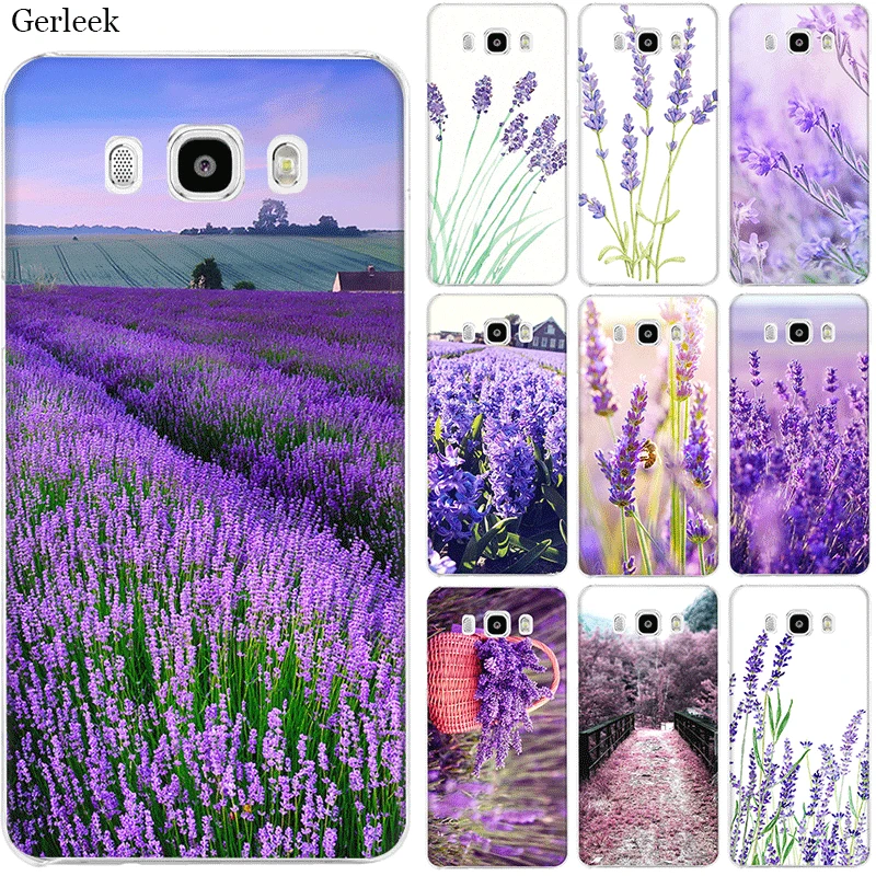 Gerleek сотовый Чехол для телефона samsung Galaxy J1 J2 J3 J5 J7 Твердый чехол простые Лавандовые