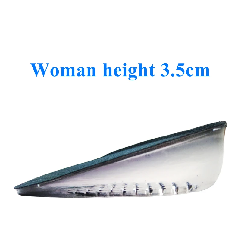 Woman height 3.5cm EID силиконовый гель ортопедический спасибо за заднюю панель пятки чашки для Calcaneal боли уход за здоровьем ног Поддержка 1,5/2,5/3,5 см пятки - Цвет: Woman height 3.5cm