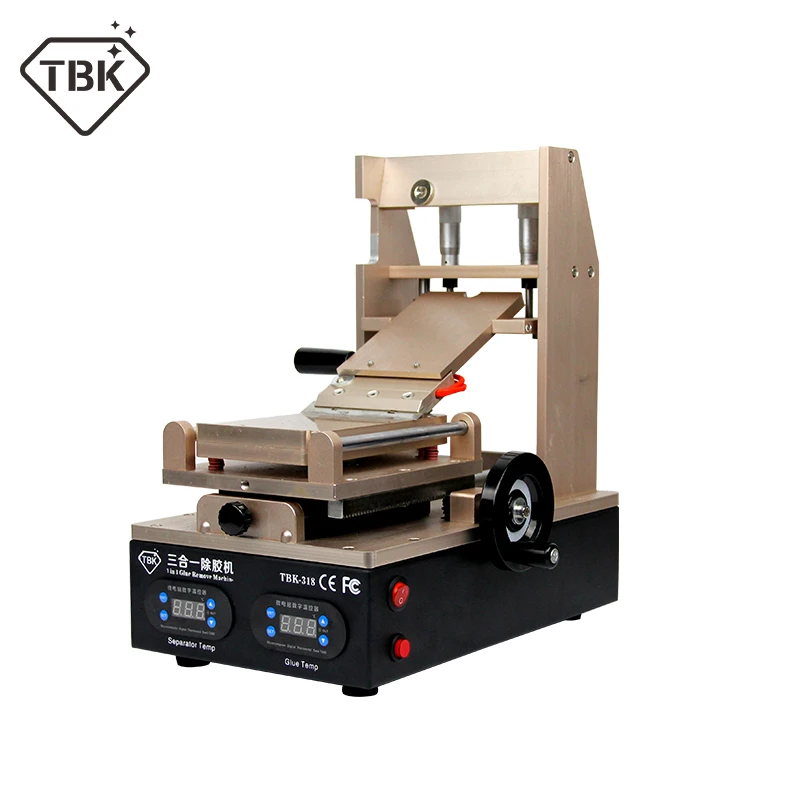 TBK-318 3 в 1 Вакуумный ЖК-экран сепаратор+ подогреватель+ ОСА клей поляризатор для удаления мобильного телефона для восстановления ЖК-дисплея машина