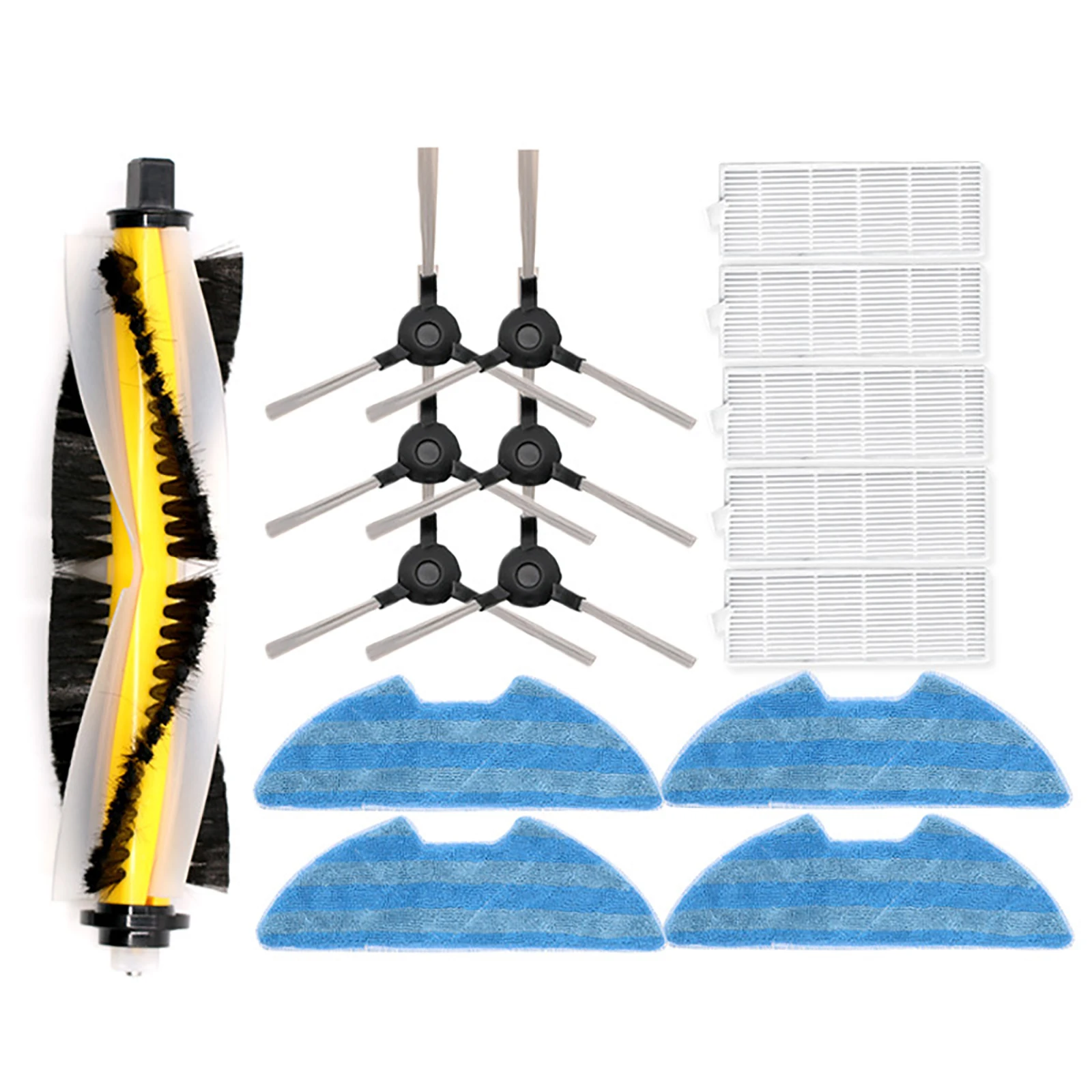 

Cleaner VSLAM-811GB VSLAM-911SE Parts 1 Main Brush + 3pairs Side Brush + 5 Hepa Filters + 4 * RP Mop Cloths