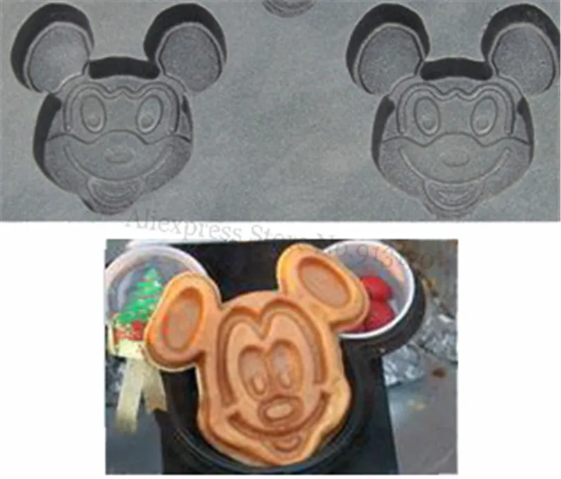Electric Mickey Waffle Machine Baker Maker Non-Stick Cooking Surface Snack Device Breakfast 220V 110V | Бытовая техника