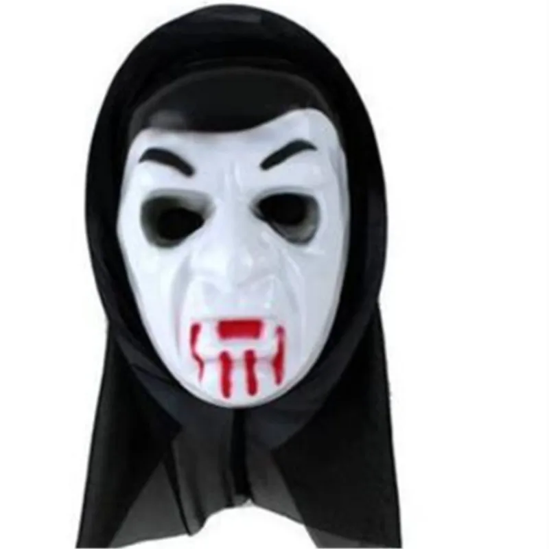 A Вечерние Маски крик белая маска для призраков ужас Хэллоуин костюм GhostfaceCosplay аксессуар - Цвет: A
