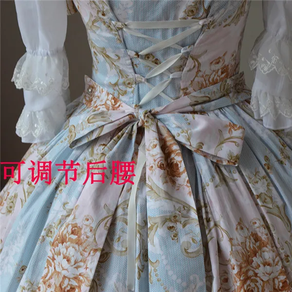 

2019 New Arrival Lolita Dresses Party Floral Printed Sweet Girls Lolita Dress for Summer