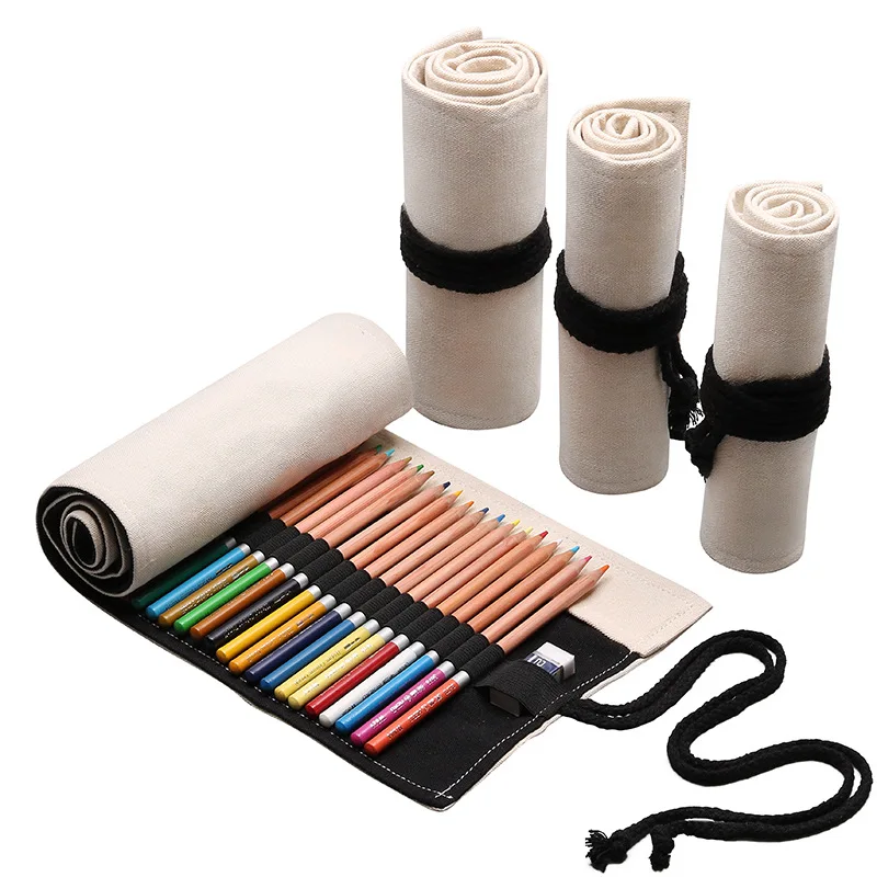 12/24/36 отверстия Карандаш Чехол Trousse Stylo Kawaii Cat рулон Pennen Etui Astuccio порта Пенне Articulos Escolares большой школьный рюкзак