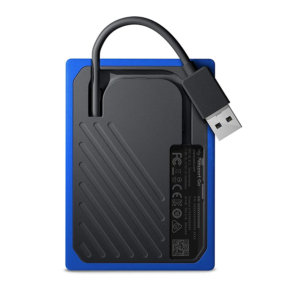 Твердотельный накопитель Western Digital My Passport Go 1 ТБ 500 Гб SSD янтарный Портативный