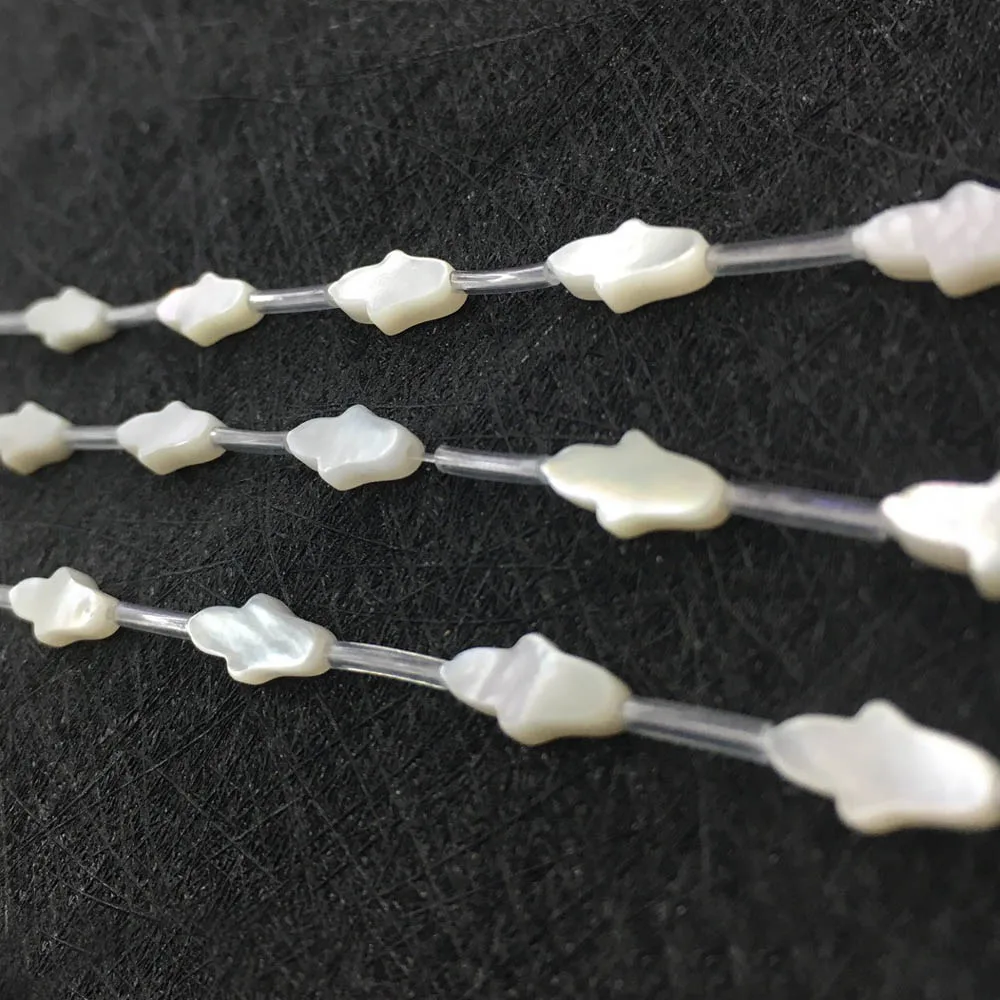 5*10 мм белый корпус Резные Лаки Хамса бусины ручной работы фокусные просверленные