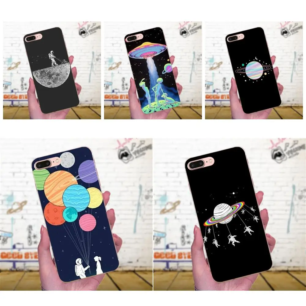 Стильный и элегантный чехол из ТПУ с изображением космонавта Луны кота для Xiaomi