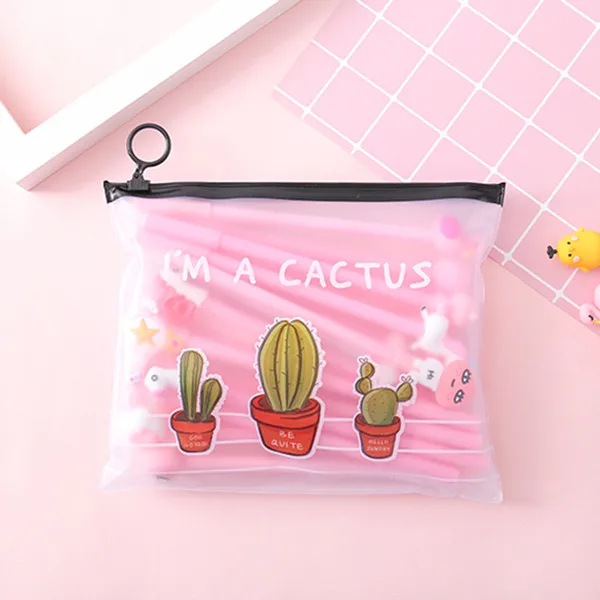 3 20 шт./компл. гелевая ручка Единорог lapices Фламинго caneta Kawaii boligrafo милый стационарные материал Эсколар canetas papelaria - Цвет: 3