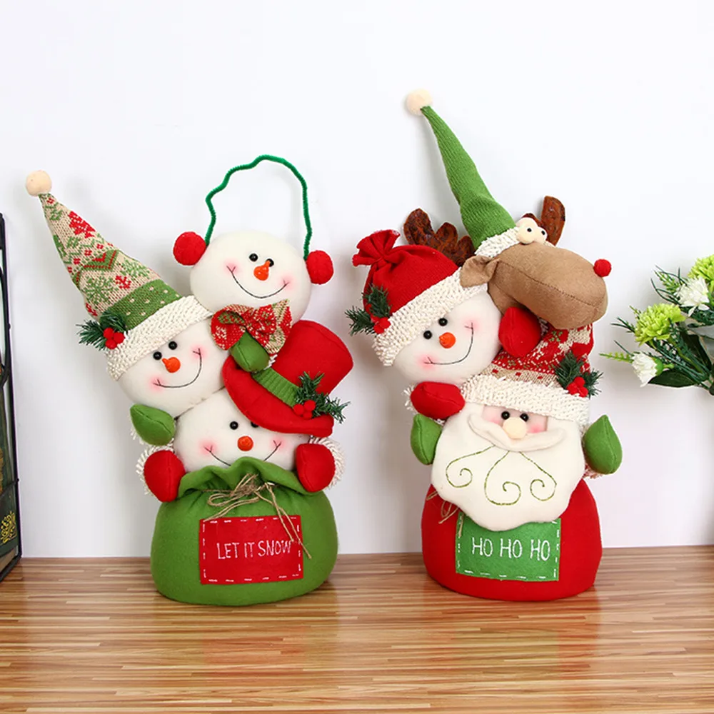 Новогодние товары игрушка кукла орнамент Аксессуары для дома с Санта Клаусом и