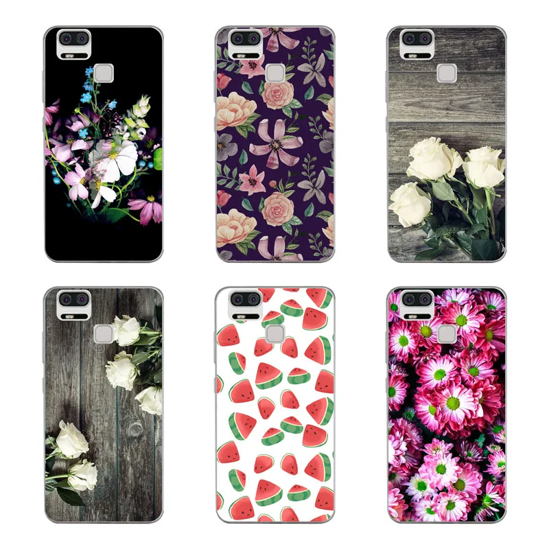 for ASUS Zenfone 3 Zoom ZE553KL Case Silicon Popular flowers Painting Soft TPU Back Cover Phone shell |