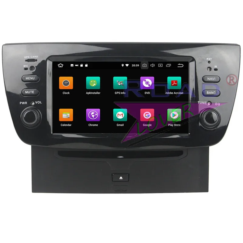 Roadlover 6 1 &quotAndroid 9 0 Восьмиядерный автомобильный DVD мультимедийный плеер для Fiat Doblo