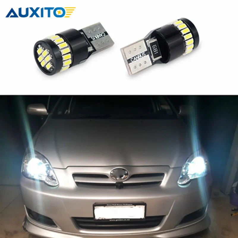 2x автомобильный T10 парковочный светильник W5W 24SMD 2835 Светодиодный Canbus безошибочные
