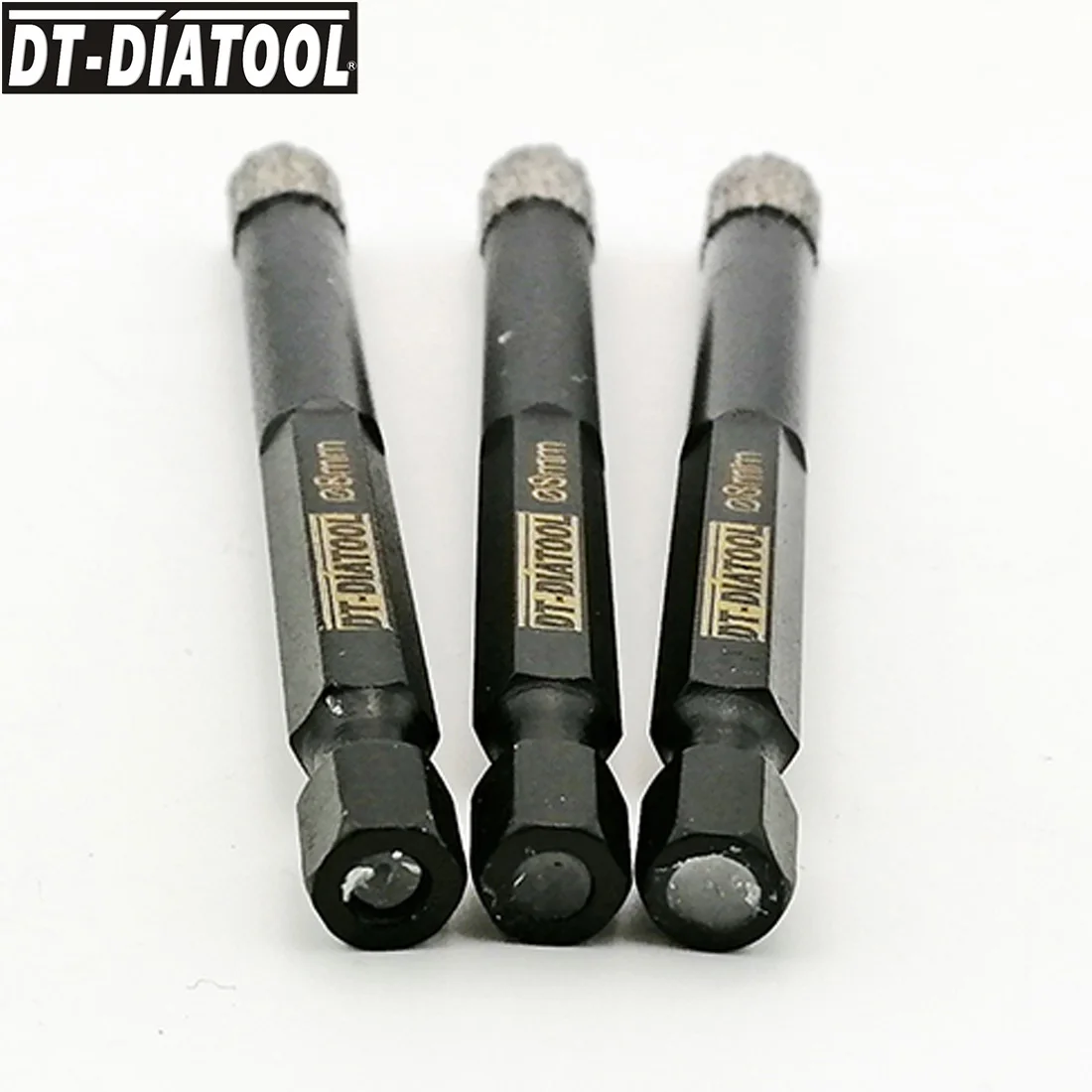 DT DIATOOL 3 шт. быстросохнущие алмазные сверлильные коронки с хвостовиком для