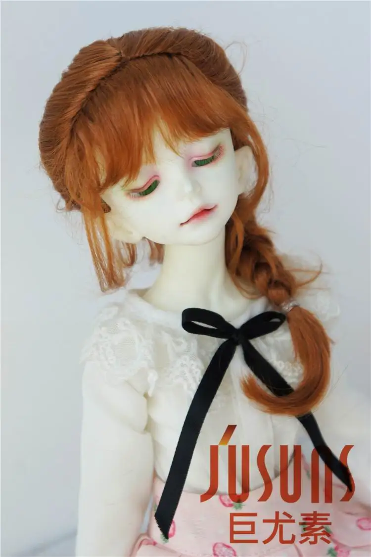 JD413 1/4 1/3 милую принцессу Кос BJD синтетический мохеровый парик для Размеры 7 8
