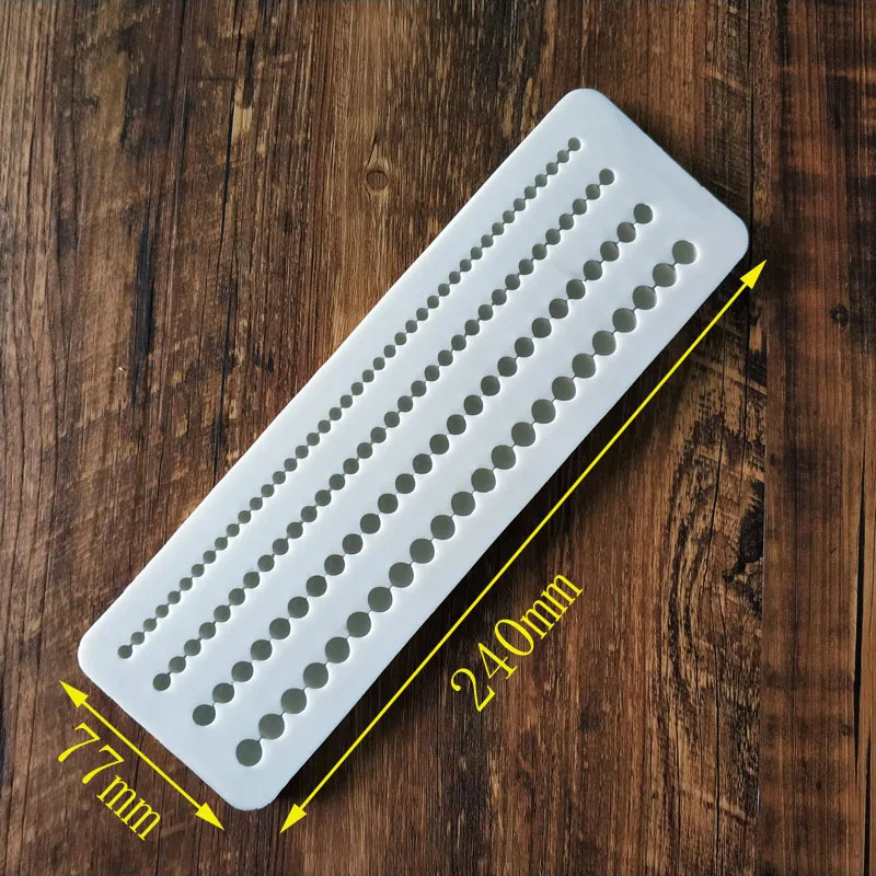 

KLM-00386 Pearl bracelet jewelry silicone mold Cake lace decoration tool DIY baked food grade silicone kitchenware