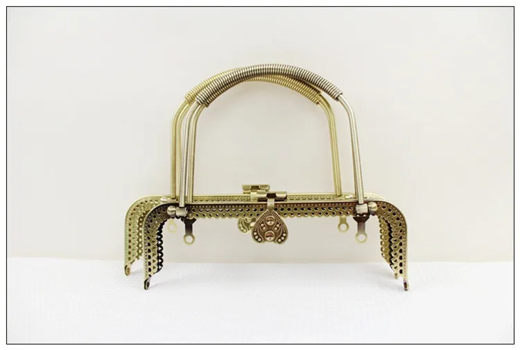 Syunss 18 см бронзовая гладкая рамка для кошелька квадратная упаковка двойная ручная