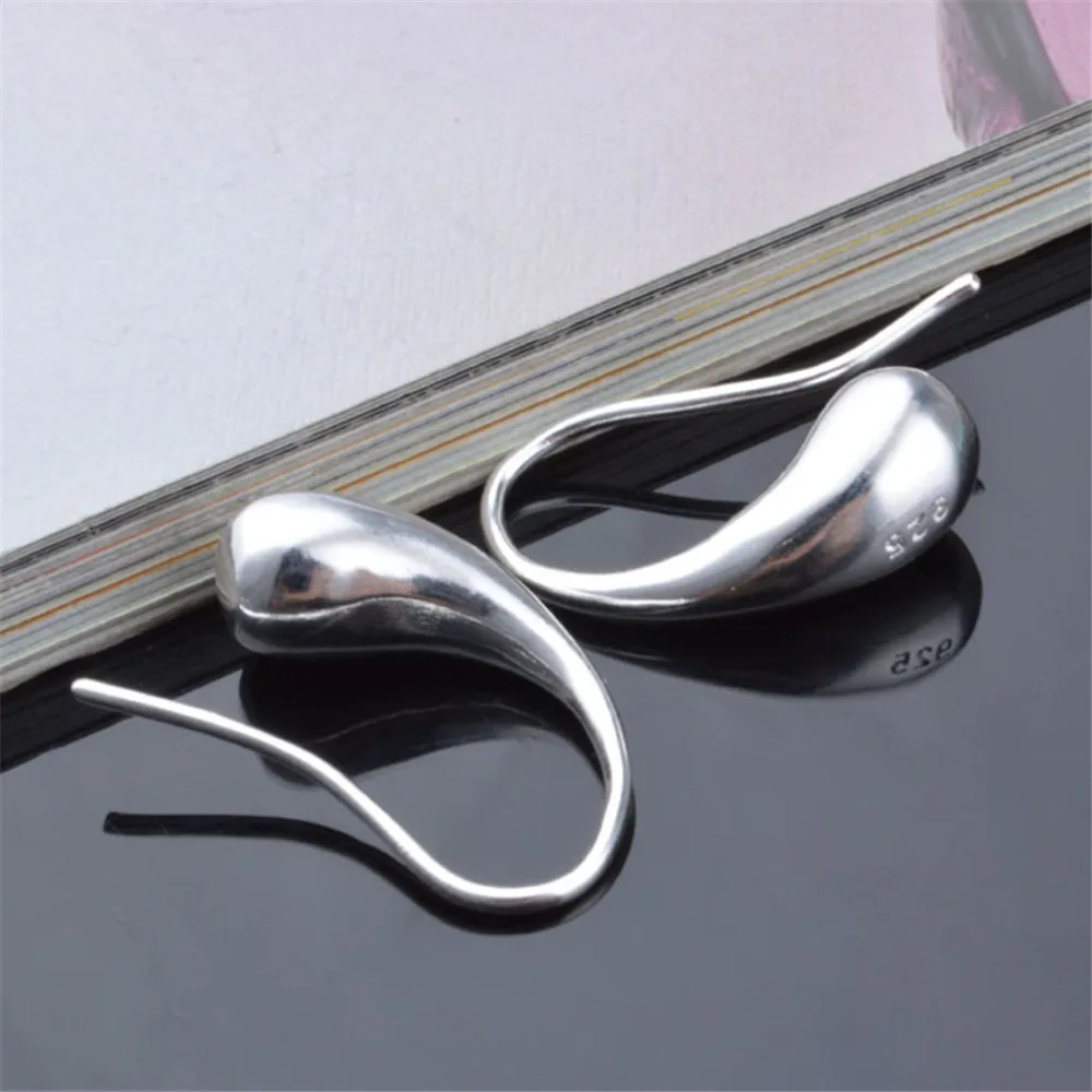 Ecoday моды в виде капли воды серебряные серьги золотого цвета для женские E057 |