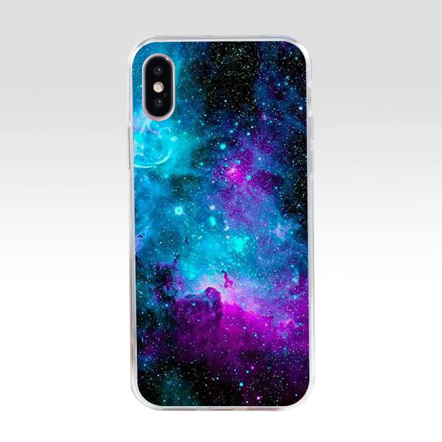 50AQ Art Star Tree Sky Space Мягкий Силиконовый ТПУ чехол для телефона iphone 5 5s se X XR XS Max |