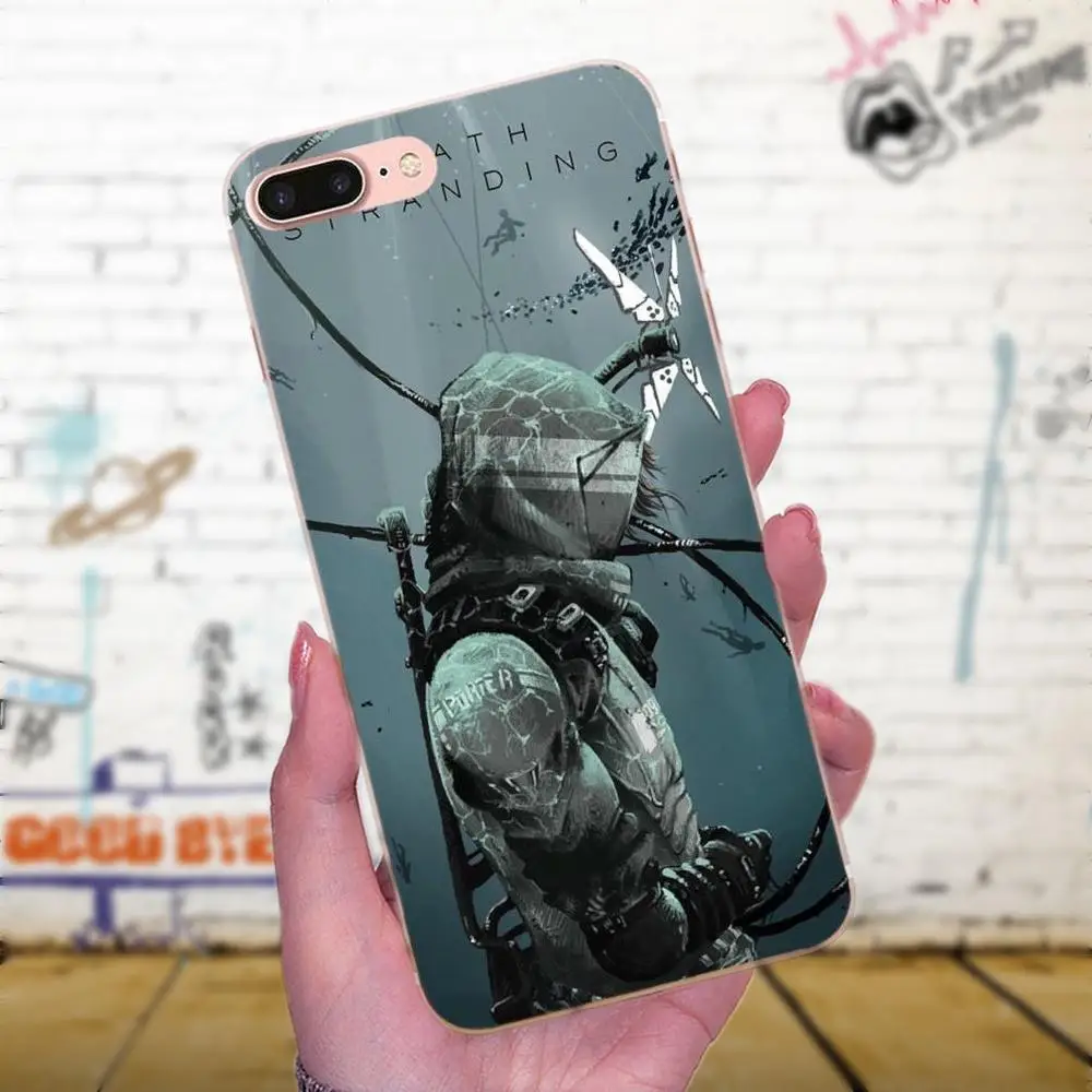 Мягкий чехол для мобильного телефона Apple iPhone X XS Max XR 4 4S 5 5C 5S SE 6 6S 7 8 Plus Death Stranding