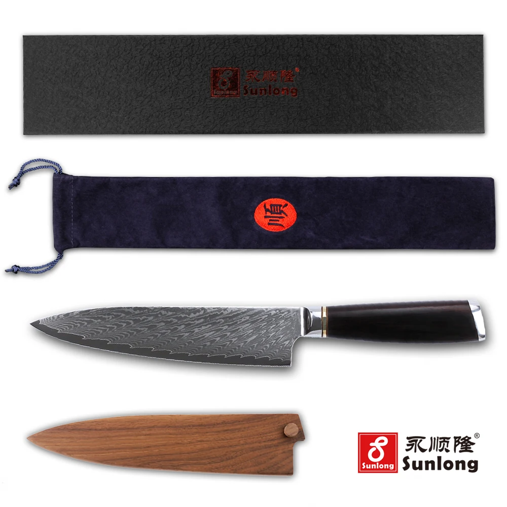 

Yousunlong Japanese 8 inch Chef Knives Damascus Steel - Kitchen Knife - Cleaver 67 layers Slicing Knives-knife set-cook