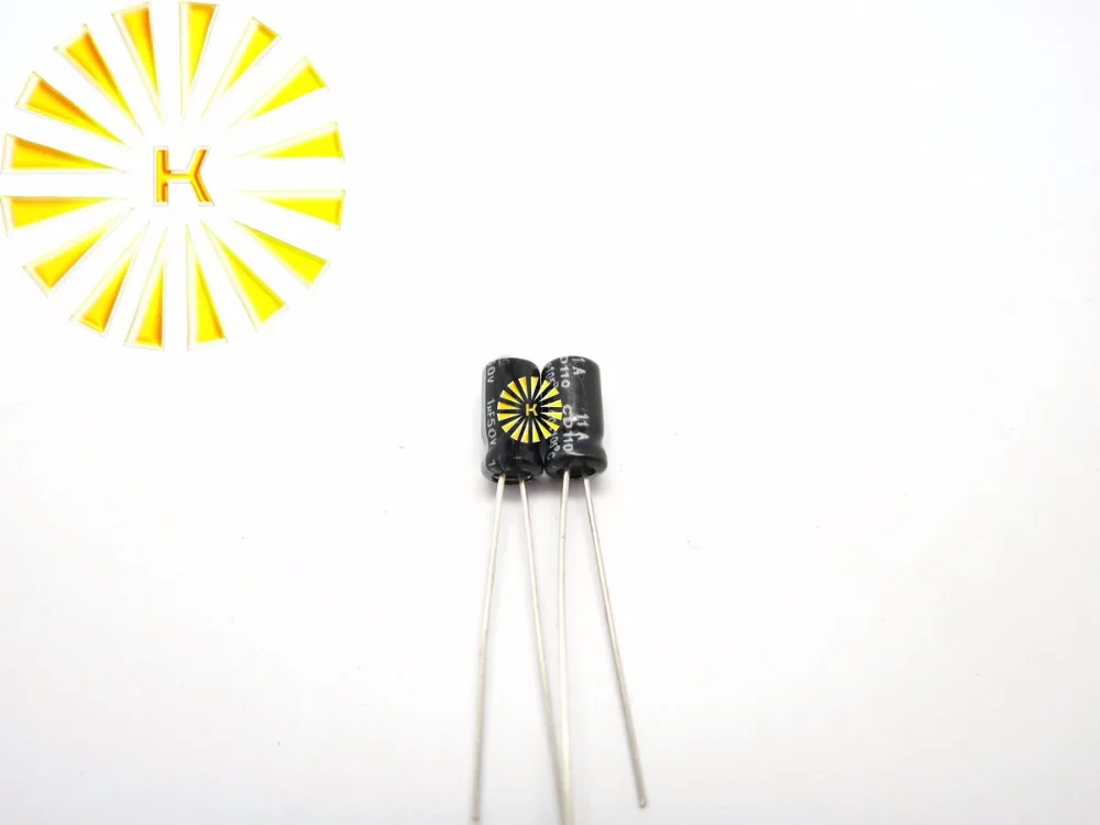 

1000pcs X 100% New 1UF 50V 4X7 Aluminum Electrolytic Capacitor Connector