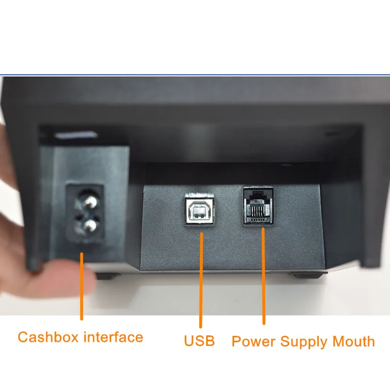 Мини-термопринтер ZJ-5890F 58 мм малошумный USB-интерфейс POS-принтер для ресторанов и