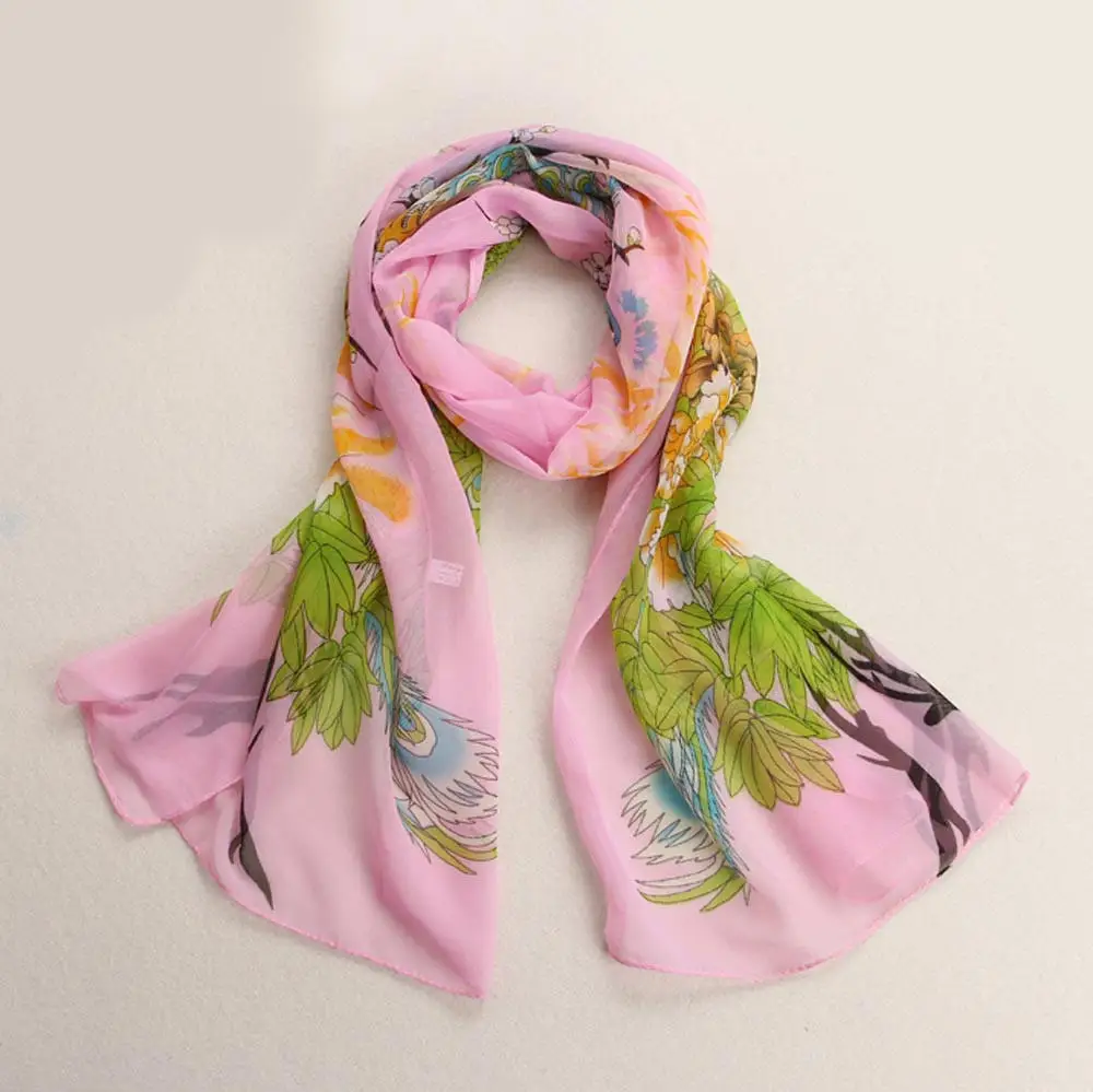 Шарф шифон Мягкий шеи шарф шаль шарфы украл wrap | Аксессуары для одежды