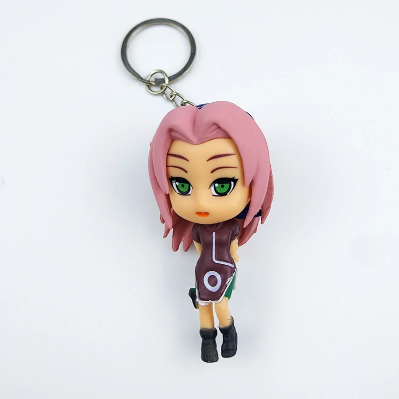 Два кольца в одном 12 шт./набор PVC аниме брелок Sakura производства компании &quotKakashi&quot