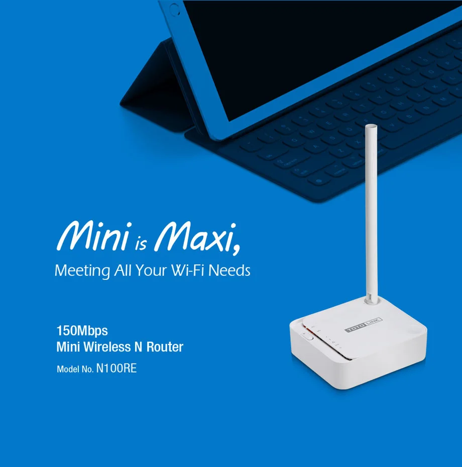 TOTOLINK N100RE 150 Мбит/с мини беспроводной WiFi маршрутизатор, домашний Универсальный Wi-Fi повторитель, маленький и умный, поддержка vpn-iptv, простая настройка