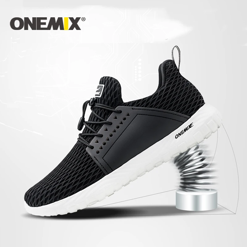 Onemix новая летняя спортивная обувь для мужчин дышащие сетчатые легкие кроссовки