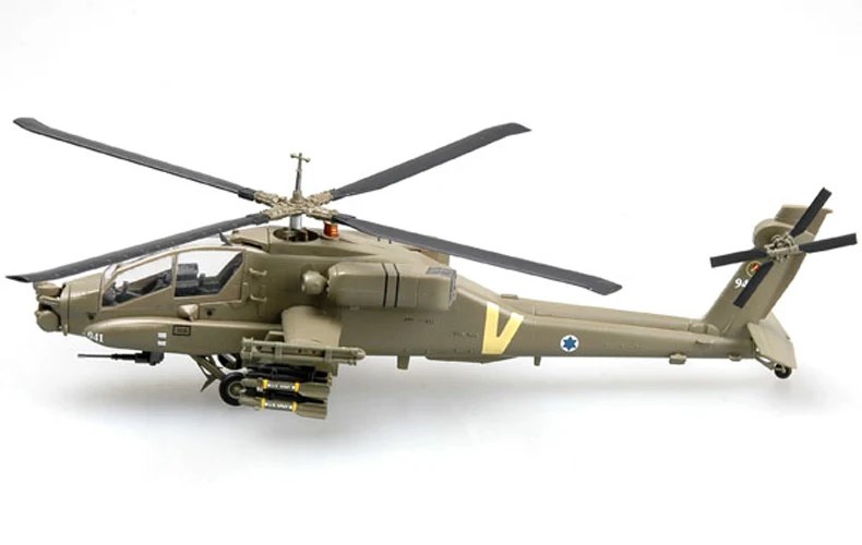 1: 72 Масштаб Модель самолета Израиль Apache AH-64A истребитель сборки ВВС Модели Строительные наборы 37027