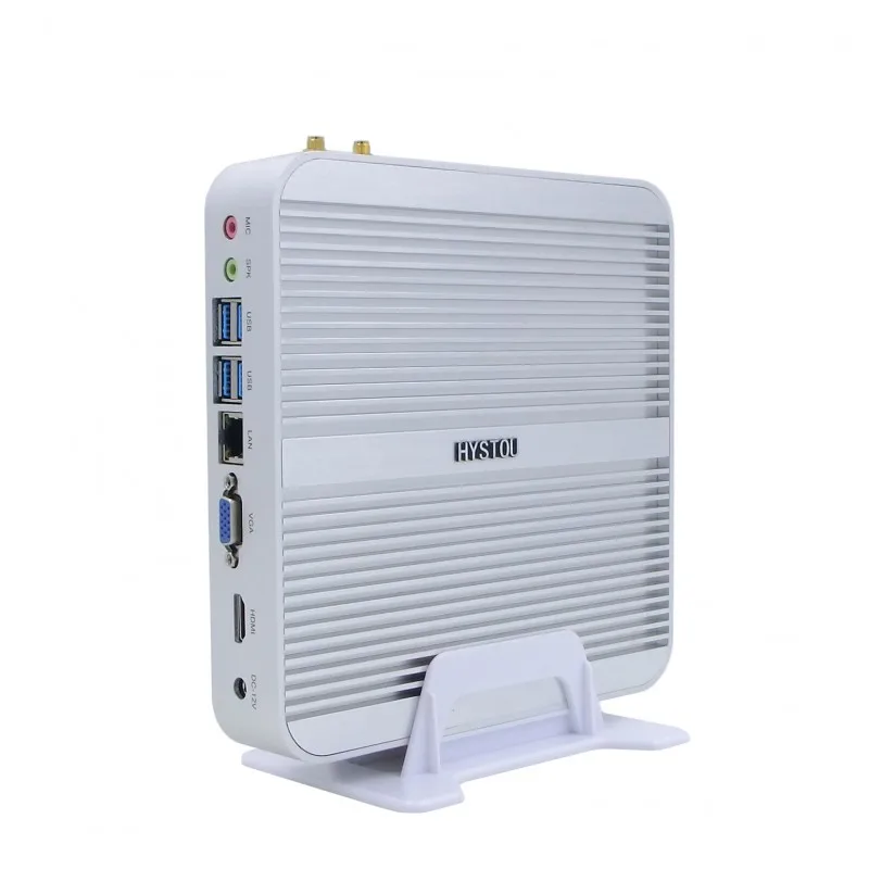 Hystou Broadwell безвентиляторный мини ПК Intel Core i7 5550u HD6000 Windows 10 компьютер неттоп 4K HTPC VGA